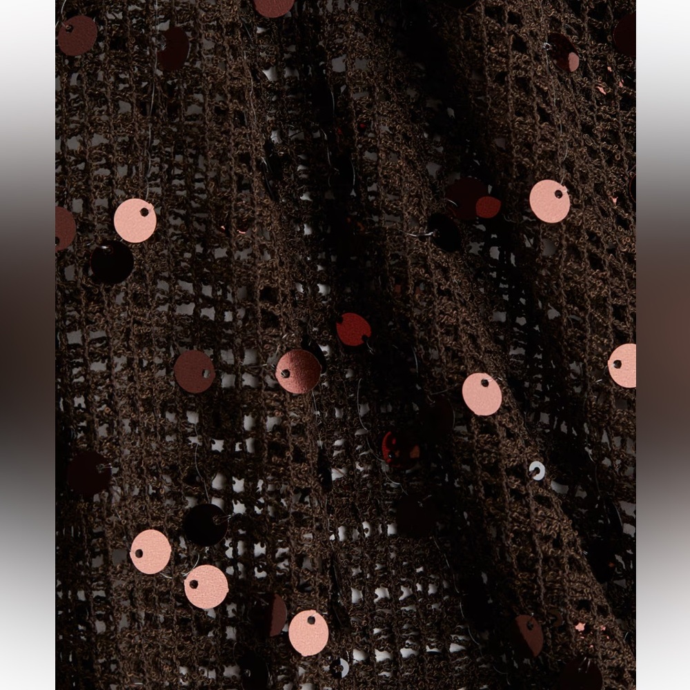H&M Brown Sequin Knit Dress - Picture 4 of 4